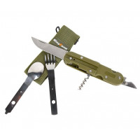 مجموعه قاشق چنگال سفری کینگ کمپ مدل Multifunction KA3643